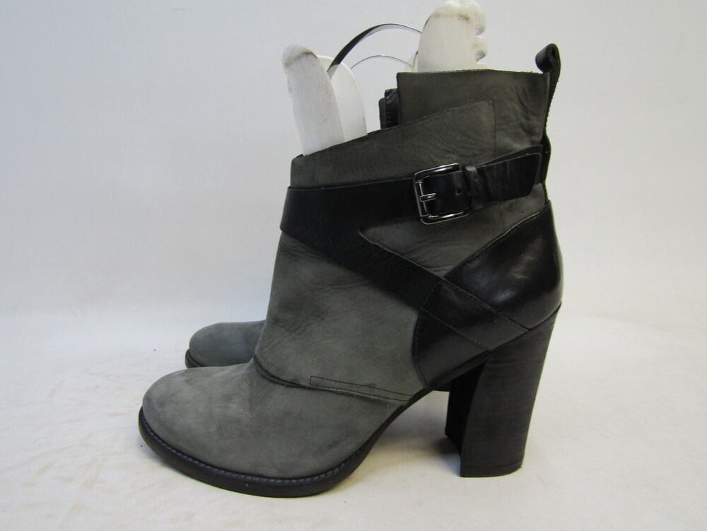 Belle Singerson Morrison Womens Sz 10 B Gray Suede Zip Ankle Fashion Booties